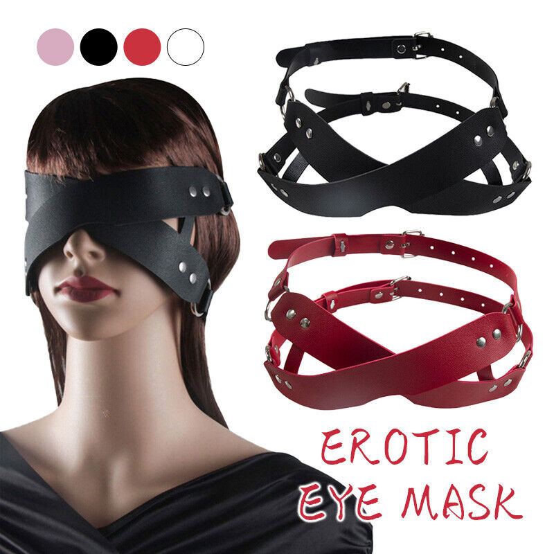 Cross Leather Blindfold Eye Mask – Kinky Cloth