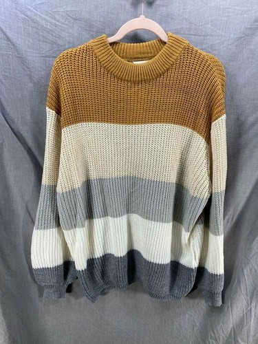 Debut Sweater Womens Medium White Beige 