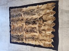 Taxidermy antique coaching throw skin hide rug Interior Design Statement coyote