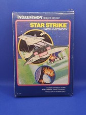 vintage Intellivision Star Strike Video Game in box with instructions UNTESTED