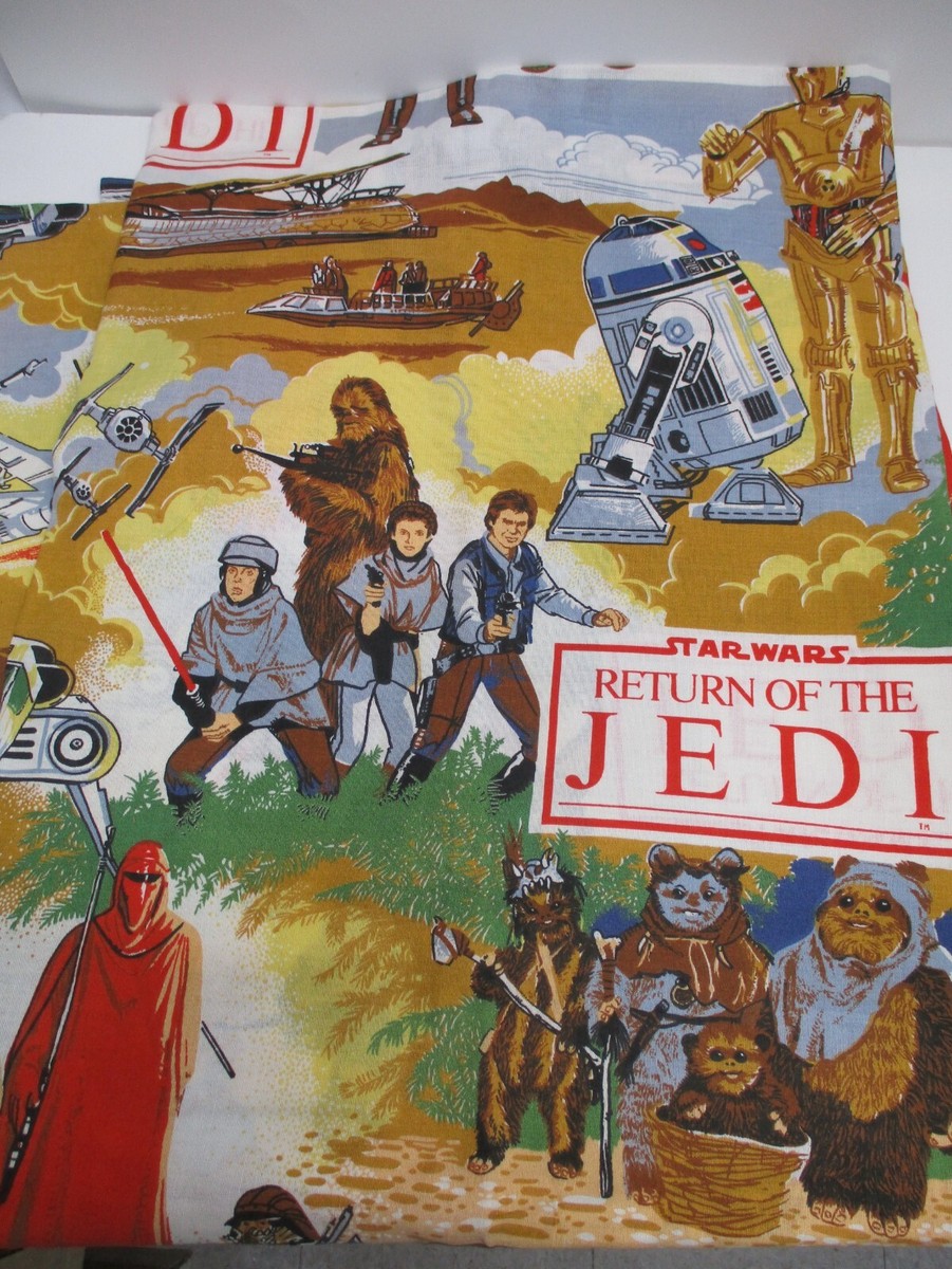 1983 TWIN BEDSPREAD Star Wars RETURN OF THE JEDI (SW43) | eBay