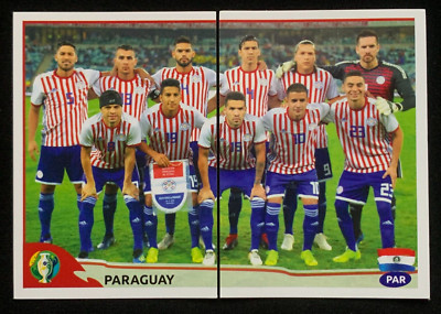 2019 PANINI Brazil Copa America STICKER #173 - 174 PARAGUAY SOCCER TEAM