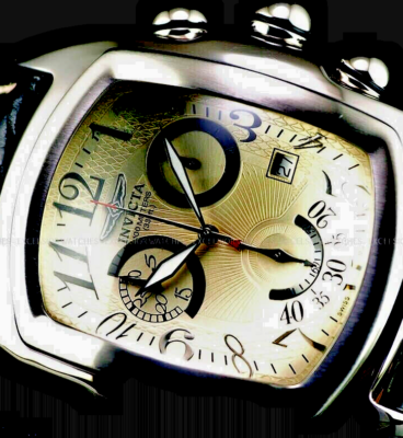 INVICTA LUPAH DRAGON # 2093 SWISS MD CHRONO MINT 9/10 ALLIGATOR