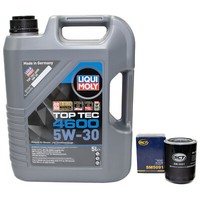 MotoröL Set 5W-30 5 Liter + ÖLfilter SM 5091 FüR Hyundai Terracan H-1 Kasten