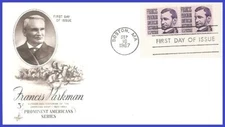 USA5 #1281 U/A ARTCRAFT FDC STR2  Francis Parkman