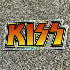 Rare 3" Sparkle KISS Sticker Decal Rock Roll