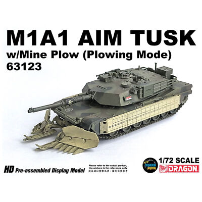 1/72 アメリカ陸軍 M1A1 AIM TUSK 完成品 Dragon 1/72 U.S. Army M1A1 AIM TUSK Abrams Tank Green Paint
