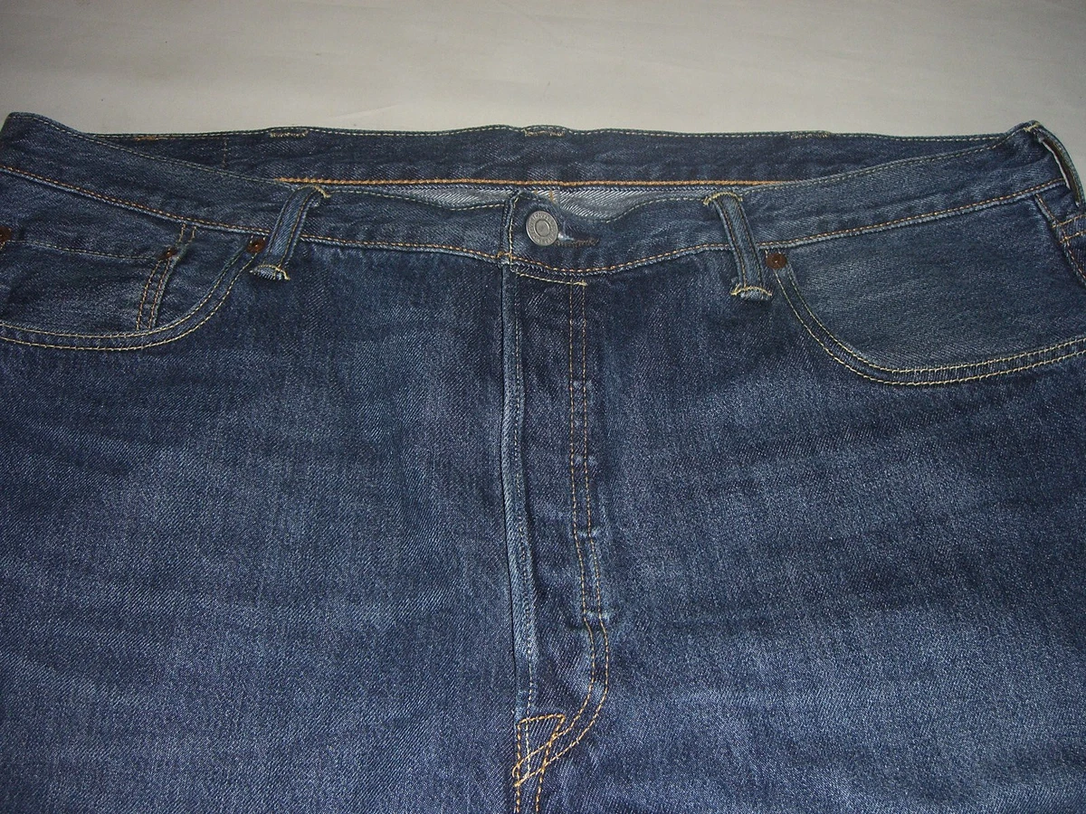 LEVI'S 501 Jeans Straight Leg Denim W40 L32 Dark Blue (2294