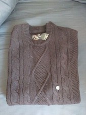 mens abercrombie and fitch sweater large navy new w tags.