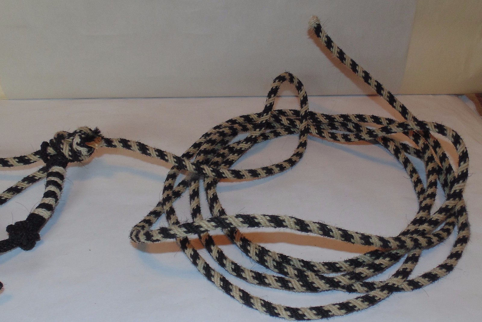 Matching HORSEHAIR BOSAL HEADSTALL BROWBAND REINS & MECATE eBay