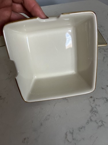 Pottery Barn Square Asian Cream 5 Piece Dinnerware Set Stoneware Japan Place Set - Picture 9 of 16