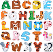 Magnetic Animal Alphabet Letters 26 Large Fridge Magnets ABC Learn for Kids Toys
