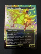 Traveling Chocobo [Borderless Pink Foil] #551b Prices | Magic