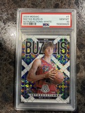 2024 Mosaic Introductions White Matas Buzelis 25/25 PSA 10
