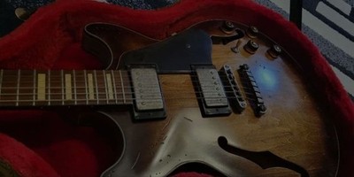 Ibanez AMV10A-TCL Artcore Vintage Semi Hollow Brown Hard Case Used from Japan