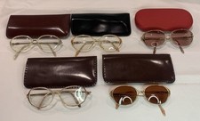 Vintage Lot Of Women  s Eyeglasses Frames With Cases Lot Of 5