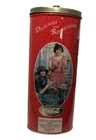 Coca Cola Tin Canister Tall Oval Vintage Container Retro Advertising Coke 11"