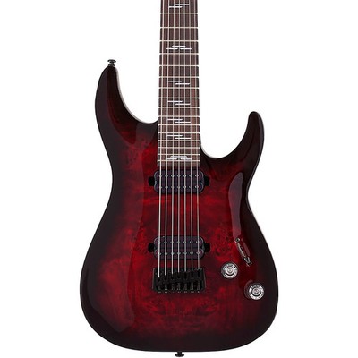 Schecter Guitar Research Omen Elite 7String Electric Guitar Black Cherry Burst