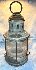 Antique Vintage Ship Lantern Anchor Light GEO B Carpenter Chicago