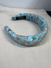 Versace Fragrance Dylan Turquoise Blue Headband New