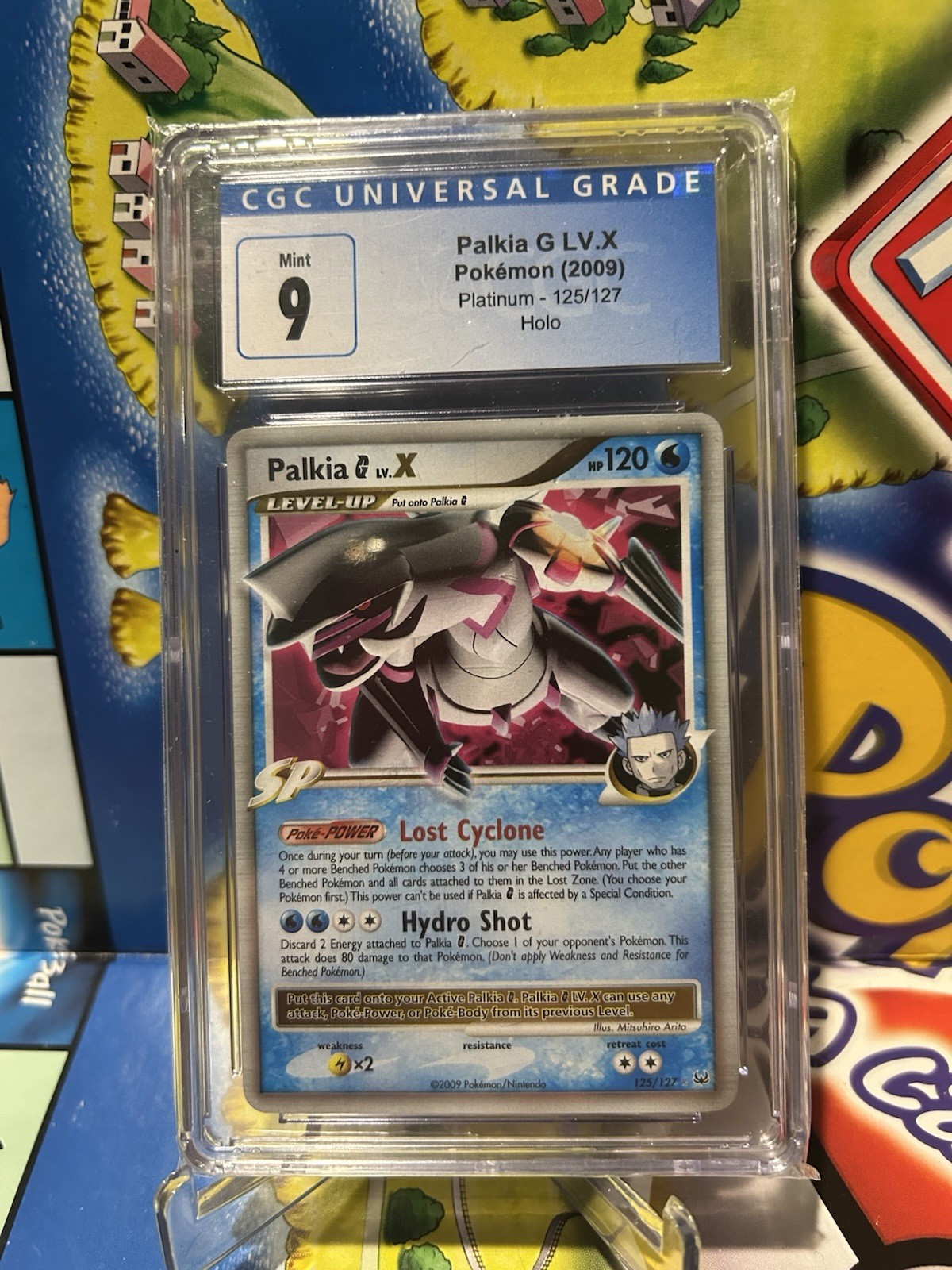 2009 Platinum Palkia G LV.X Holo Pokemon Card 125/127 CGC 9 MINT