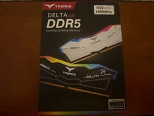 Brand New Sealed Team Group 16GB (2 x 8GB) 288-Pin PC RAM DDR5 6000 - WHITE