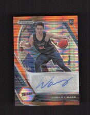 2021 Prizm Draft Picks Johnny Wang Draft Picks Auto Orange Pulsar /49