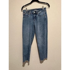 Rewash Jeans Classic Blue Vintage Reunion Distressed Hem Denim sz 3 26 1994