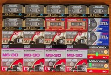 19 Blank Type II Chrome Audio Cassette Tapes 6 Type I Tapes Brand New Sealed