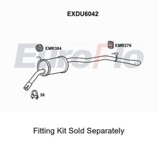 Rear Muffler Silencer Insert Exhaust System For Daihatsu Sirion EuroFlo EXDU6042