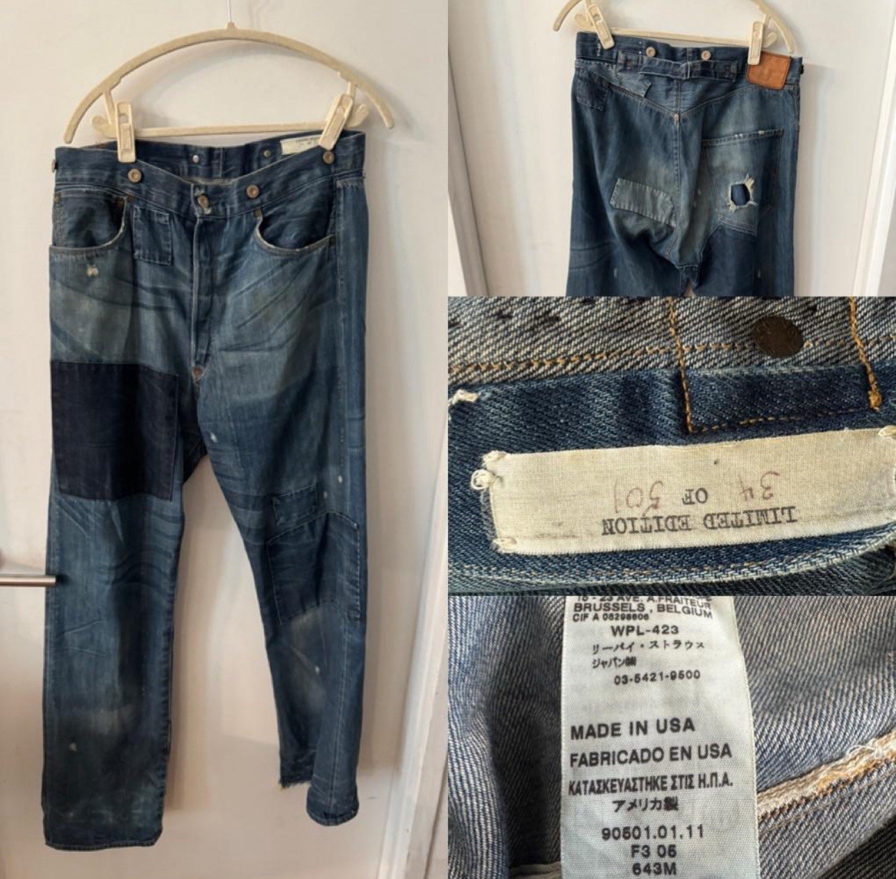 Levi’s lvc xx 501 spur bite 1890 repro 2006 #34