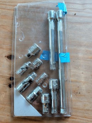 Kobalt 9 Pc Drive Accessory Set 1/4,3/8,1/2