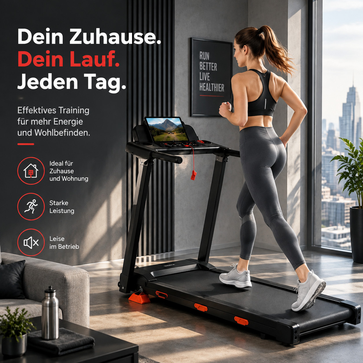 Tapis Roulant per la casa 12KM/H, con pendenza del 15% (manuale), tapis roula... foto 3