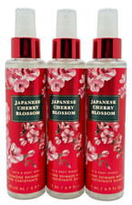 NEW Bath Body Works Lot 3 Japanese Cherry Blossom Diamond Shimmer Mist 4.9 oz