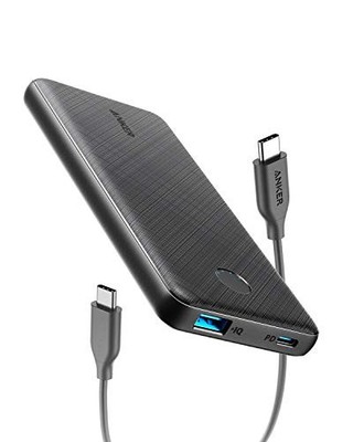 ANKER USB-C PORTABLE CHARGER 18W POWERCORE SLIM 10000 PD 10000MAH A1231 - BLACK