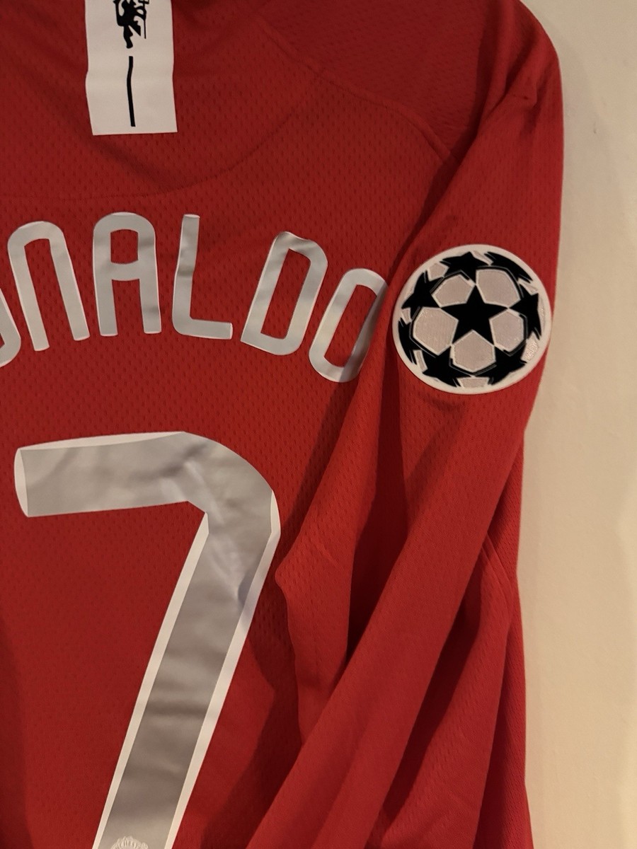 Cristiano Ronaldo #7 2008 UCL Final Manchester United Long Sleeve