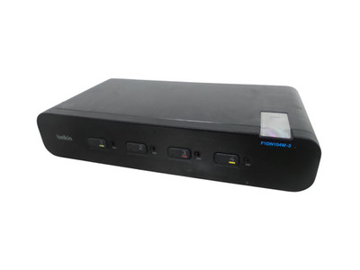 Belkin F1DN104W-3  4-Port Dual-Head KVM Switch