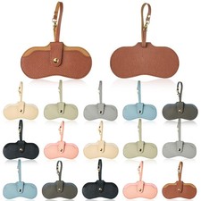 16 Pcs Soft Leather Sunglasses Bag Portable Leather Glasses Case Holder with ...