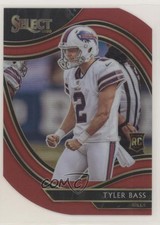 2020 Panini Select Field Level Red Prizm Die-Cut Tyler Bass #389 01i1
