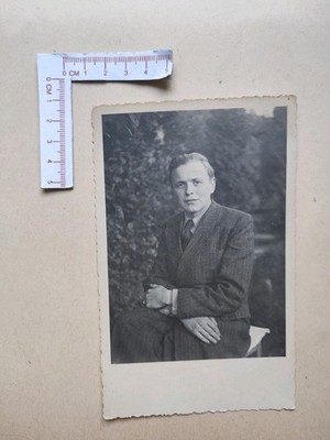   Alte Fotografie Foto 1950er Jahre Junge Mann Herr Anzug
