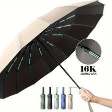16K Double Bones Large Umbrella for Men Women Windproof Umbrellas Automatic Fold