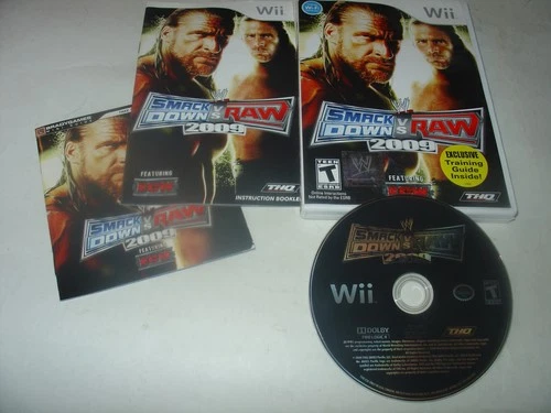 WWE SmackDown VS Raw 2009 Featuring ECW (Nintendo Wii, 2008) Game Complete CIB