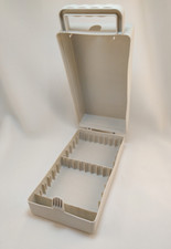Vintage 1980s MUSIC Tape Cassette Storage For 12 Tapes Plastic Hard Case