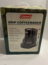 Coleman #5008700 Hunting Camping Stove Drip Black Coffee Maker 10 Cup NOB