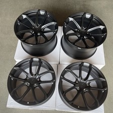 20x921x11.5 Forged Turbo Style Fit Porsche 5x130 4460 Satin Black Wheels Rims