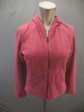 Ariat Size XS Womens Pink Sherpa Hooded Pockets Full Zip Casual Jacket 558