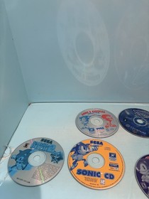 Sonic Game Disc Lot 6 PC  Dreamcast Games Sonic CD Sonic & Knuckles Sega shuffle