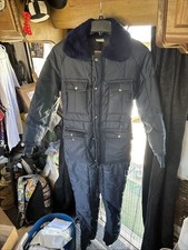Vtg Walls Blizzard Pruf Insulated Snow Suit Women's Blue Large Size 16-18 USA