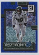 2022 Donruss Optic Rated Rookie Blue Glitter Prizm Jermaine Johnson II #250 16h3