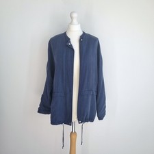 Jaeger Navy Lightweight Blazer UK 10 Lyocell ...